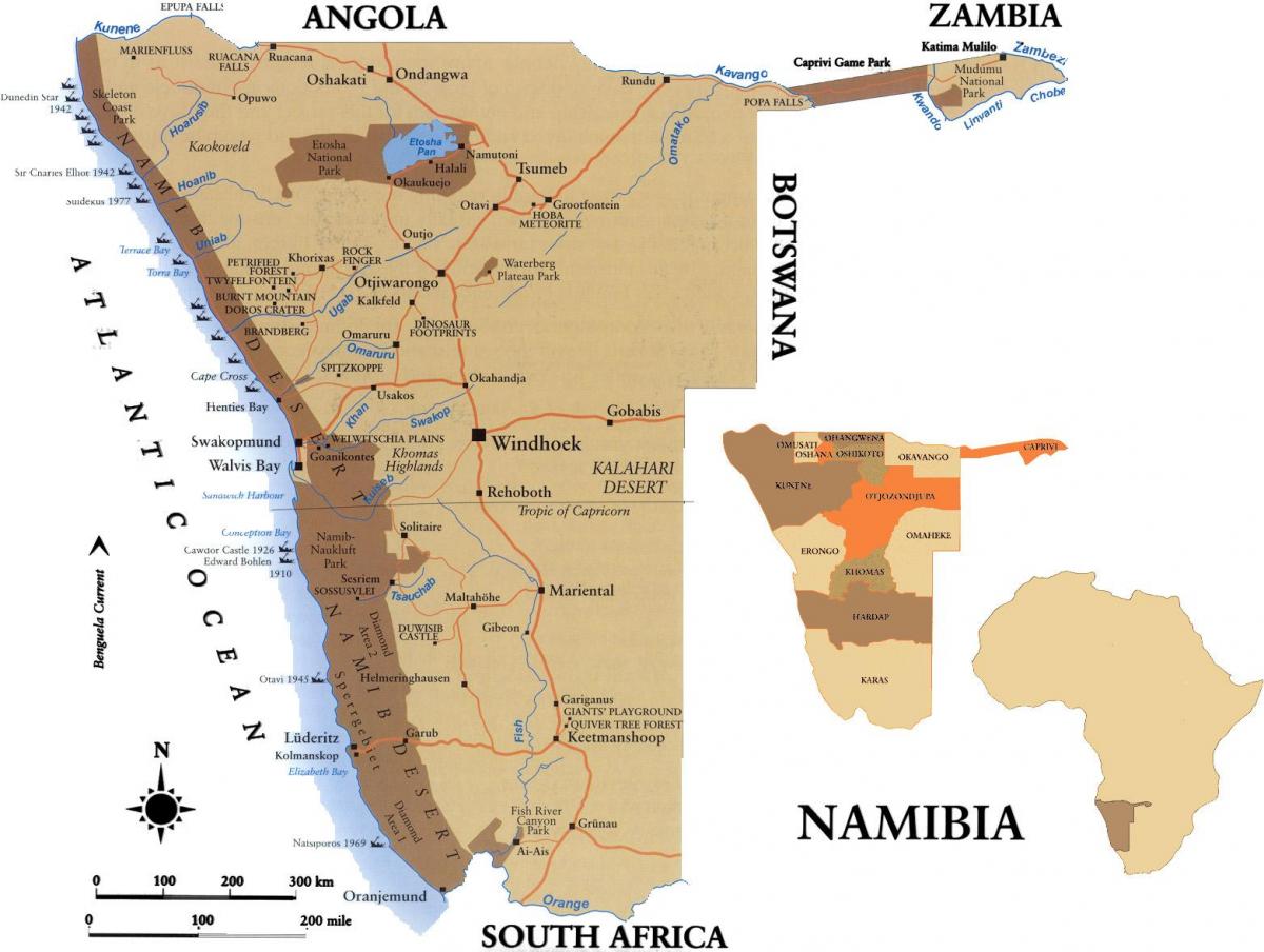 Քարտեզ skillsmap Նամիբիա
