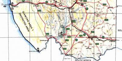 Քարտեզ Հարավային Նամիբիայի