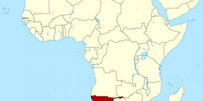 Քարտեզ Նամիբիա Աֆրիկա
